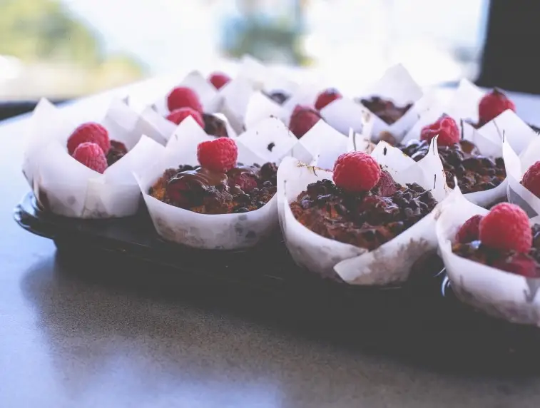 Gluten Free Choc Raspberry Muffins, recipe by Hayden Quinn