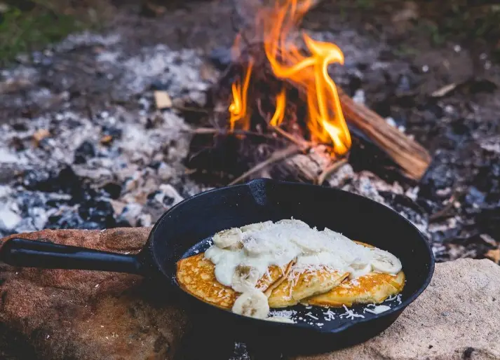 Banana & Coconut Protien Pancakes, recipe by Hayden Quinn