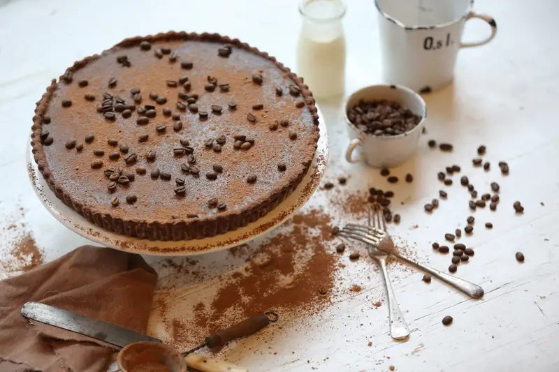 Chocolate & Coffee Tart, recipe by Hayden Quinn