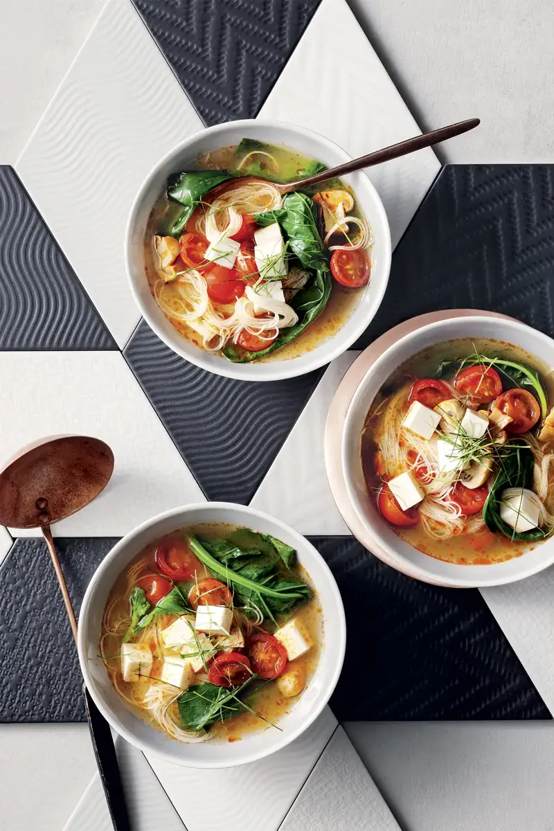 Vego Tom Yum Noodels, recipe by Hayden Quinn