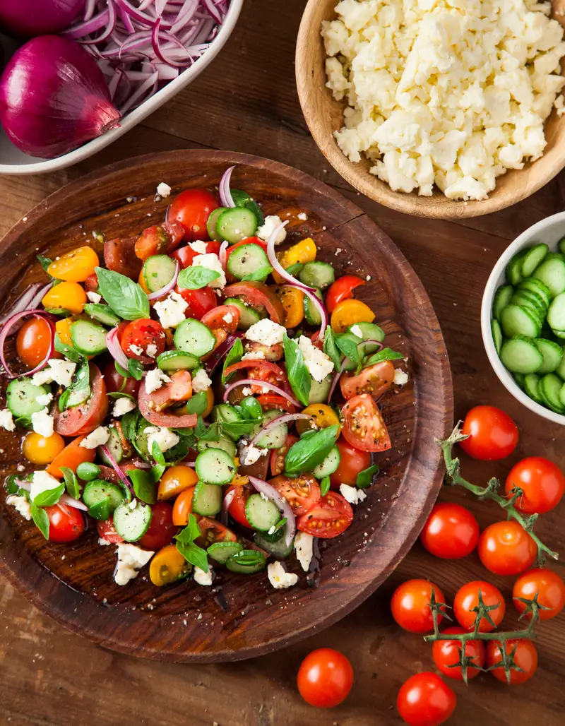 Tomato Salad, recipe by Hayden Quinn