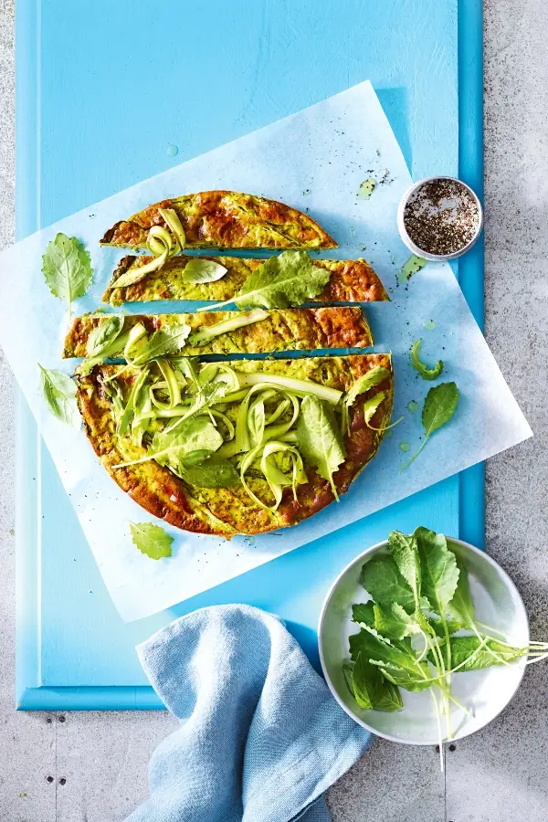 Green Frittata, recipe by Hayden Quinn