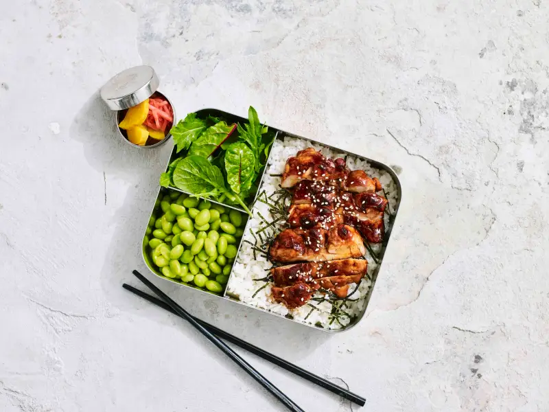 Japanese Bento Box, recipe by Hayden Quinn