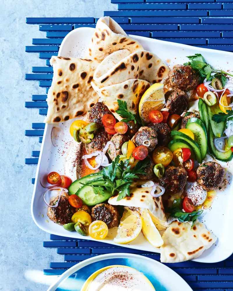 Lamb Kofta W/ Tahini Sauce, recipe by Hayden Quinn