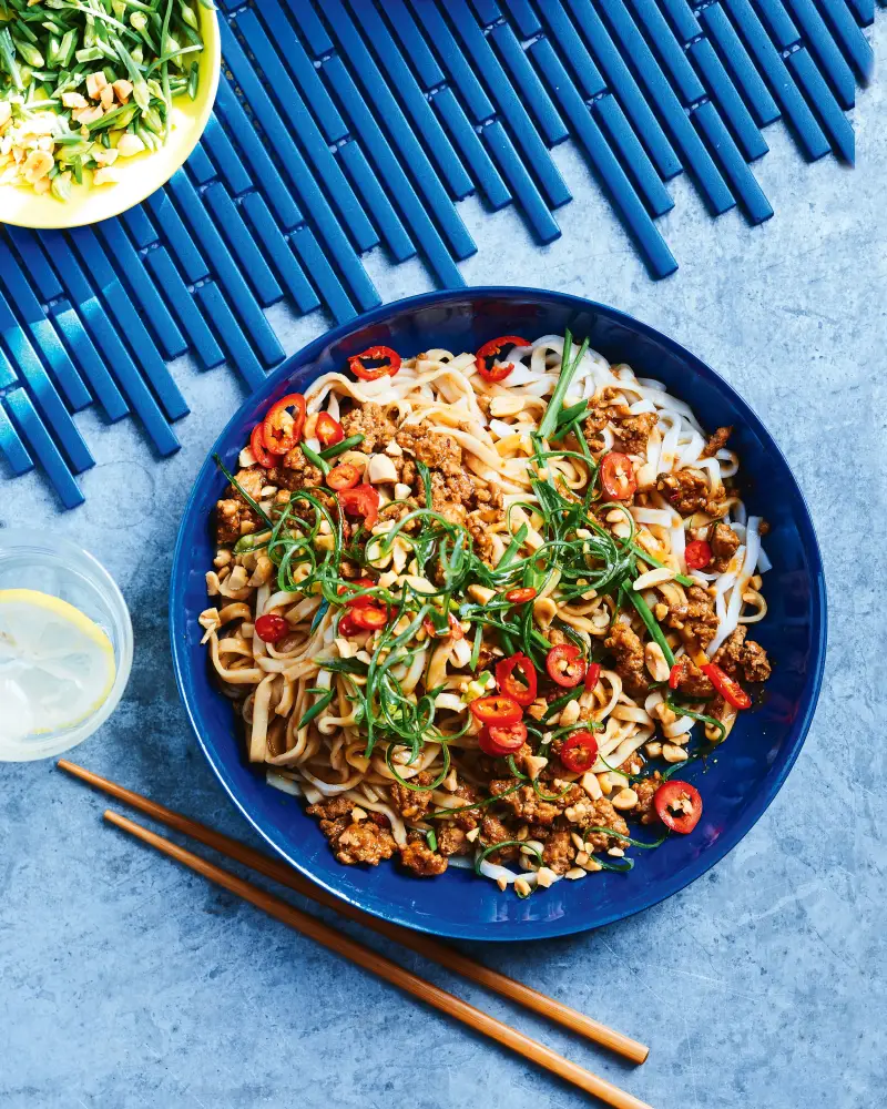 Satay Pork Noodles, recipe by Hayden Quinn