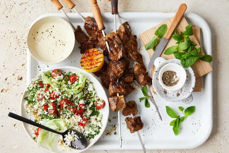 Keto Lamb Skewers, recipe by Hayden Quinn