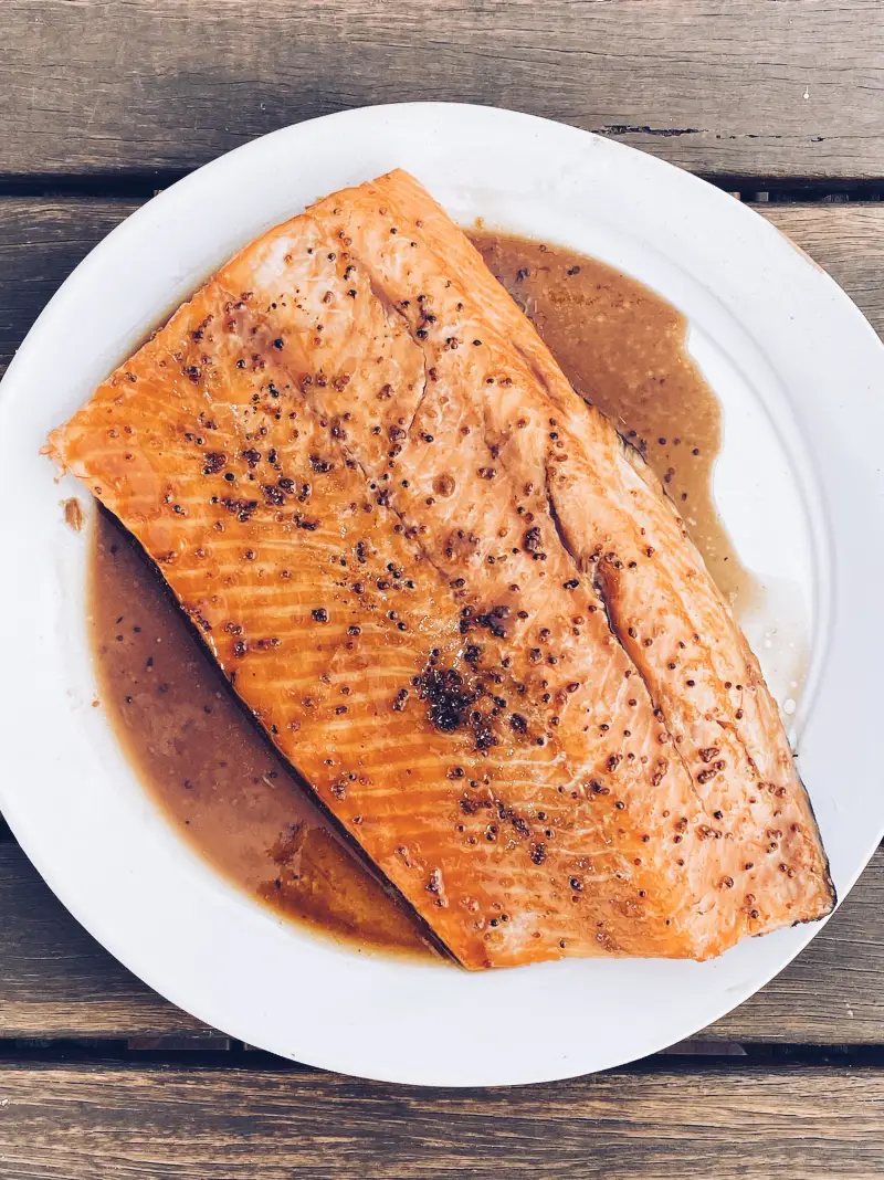 Maple Glazed Salmon, recipe by Hayden Quinn