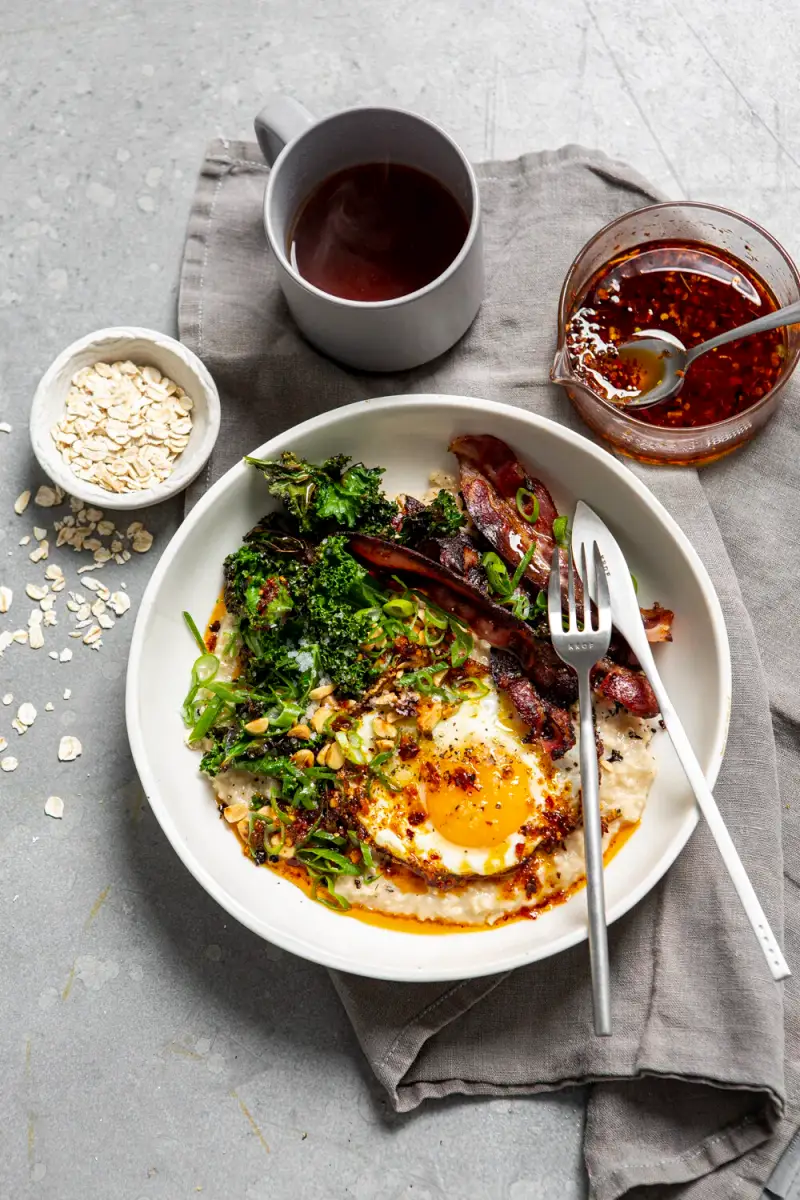 My Savoury Breakfast Bowl, recipe by Hayden Quinn