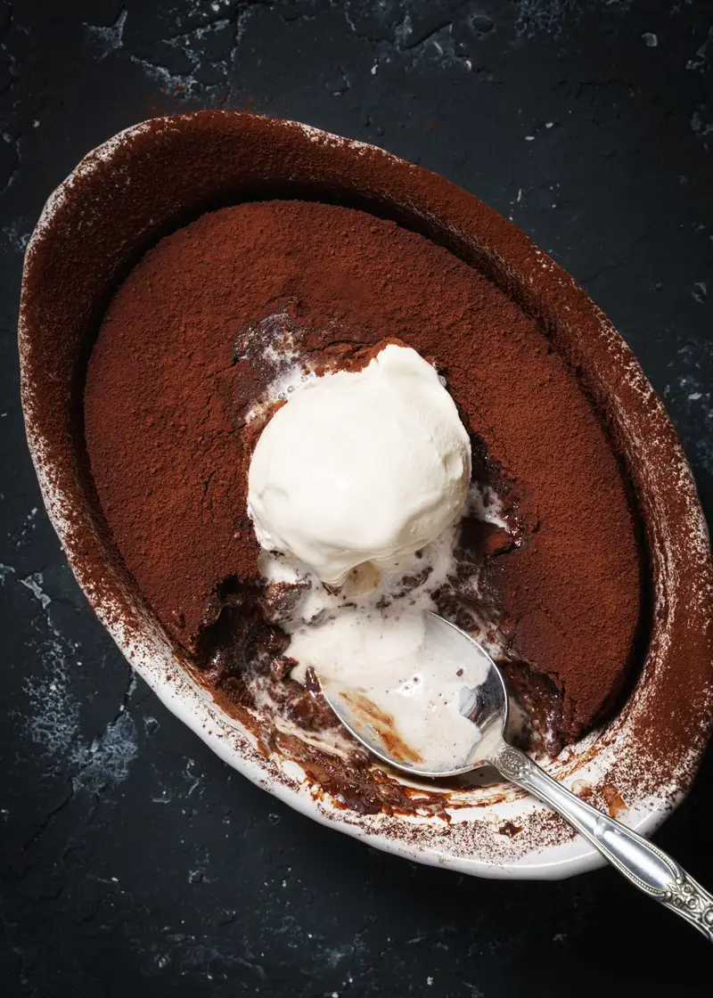 Chocolate Self Saucing Pudding, recipe by Hayden Quinn