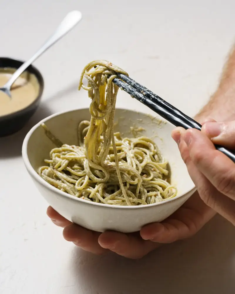 Tahini and Soy Dressing (sauce), recipe by Hayden Quinn