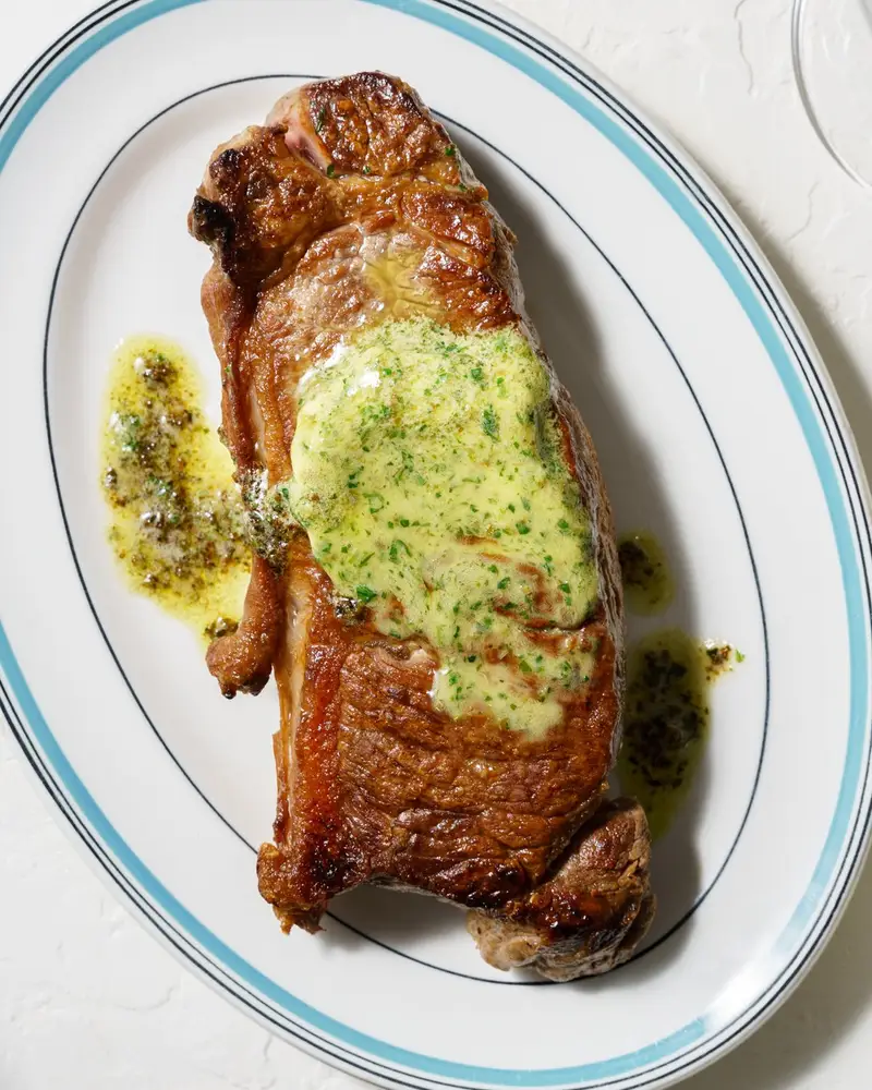 Herb Anchovy Steak Butter, recipe by Hayden Quinn