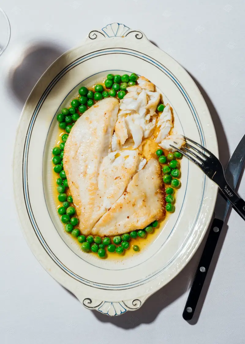 White Fish, Lemon Butter Sauce, recipe by Hayden Quinn