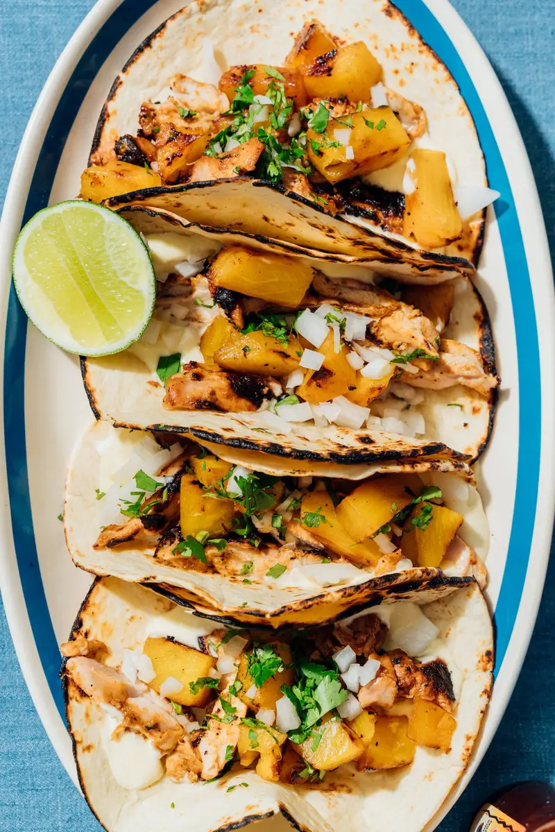 Chicken Al Pastor Tacos, recipe by Hayden Quinn