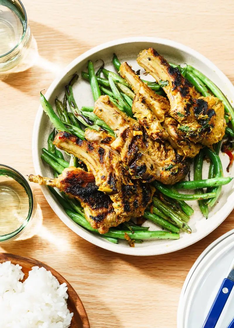 Lemongrass Lamb Cutlets, recipe by Hayden Quinn