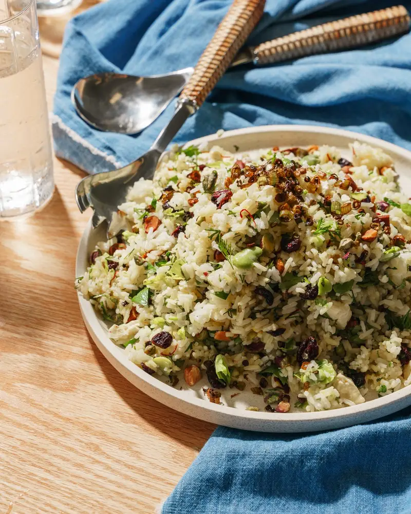 Loaded Rice Salad, recipe by Hayden Quinn