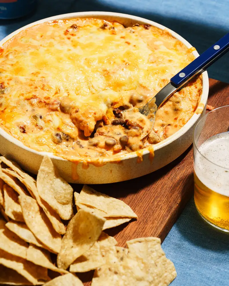 Chorizo & Bean Dip, recipe by Hayden Quinn