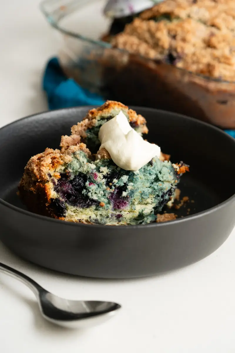 Blueberry Buckle, recipe by Hayden Quinn