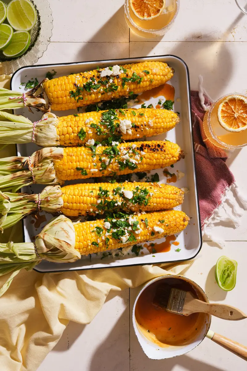 Sweet Corn with Hot Chilli Honey Butter, recipe by Hayden Quinn
