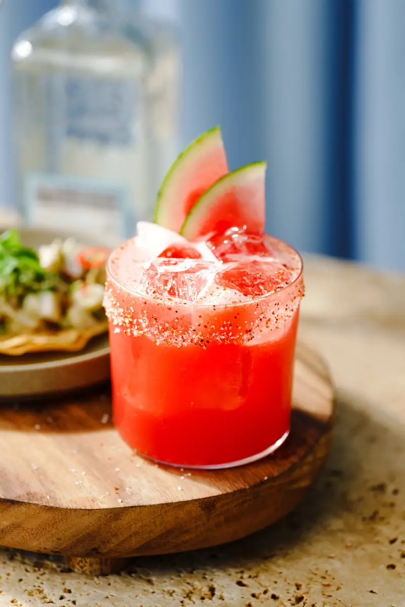 Spicy Watermelon Margarita, recipe by Hayden Quinn