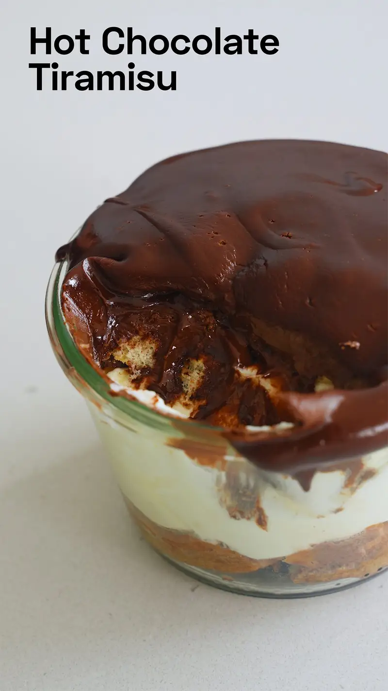 Hot Chocolate Tiramisu, recipe by Hayden Quinn