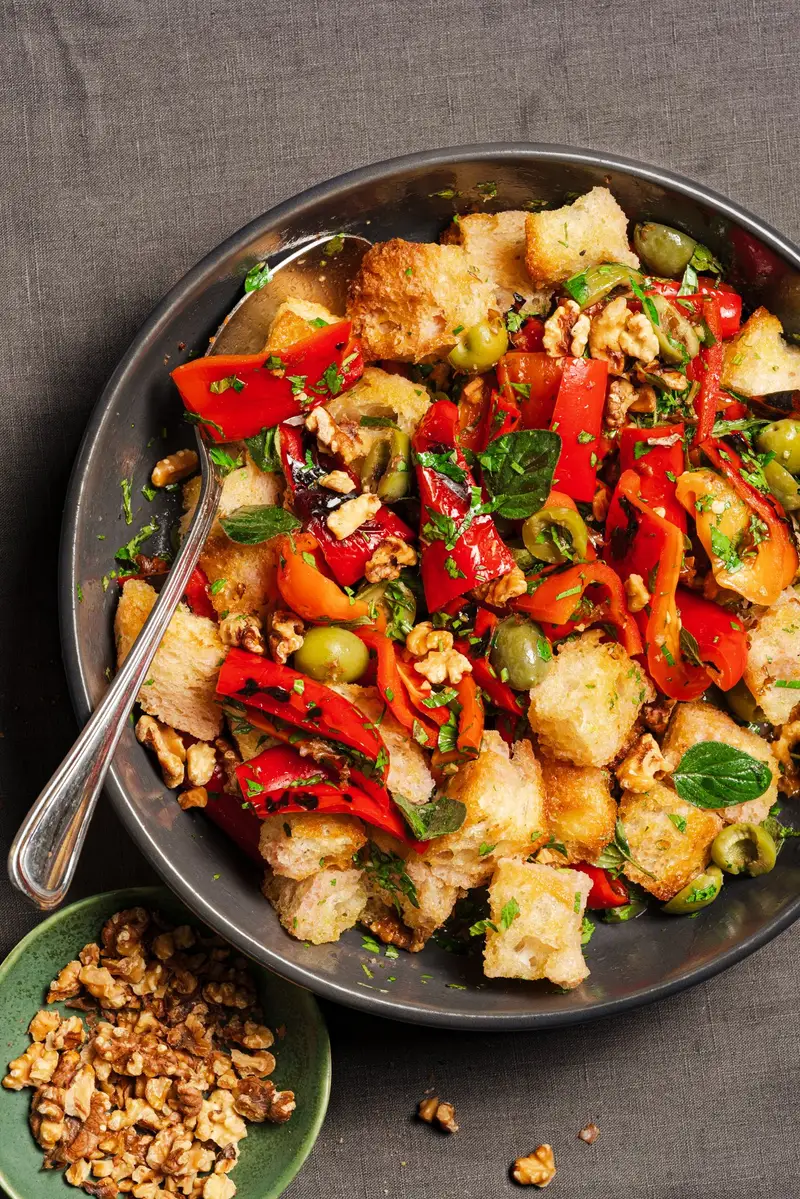 Charred Capsicum Salad, recipe by Hayden Quinn