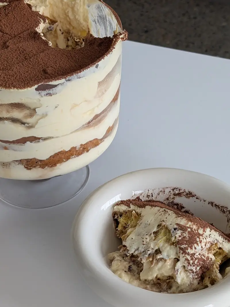 Christmas Panettone Tiramisu, recipe by Hayden Quinn