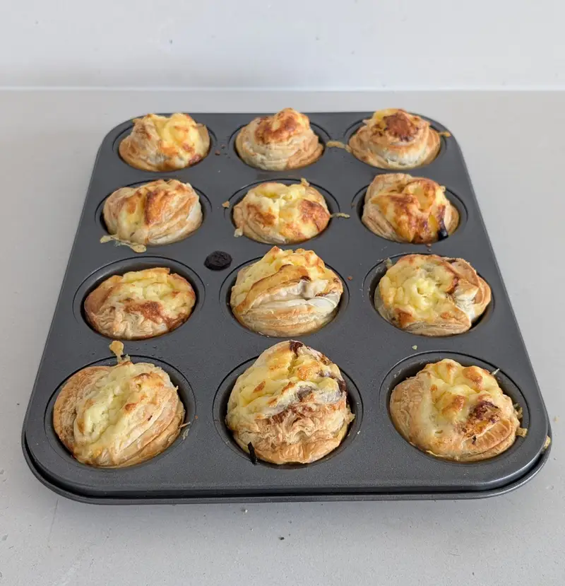 VEGEMITE & Cheese Mini Quiches, recipe by Hayden Quinn
