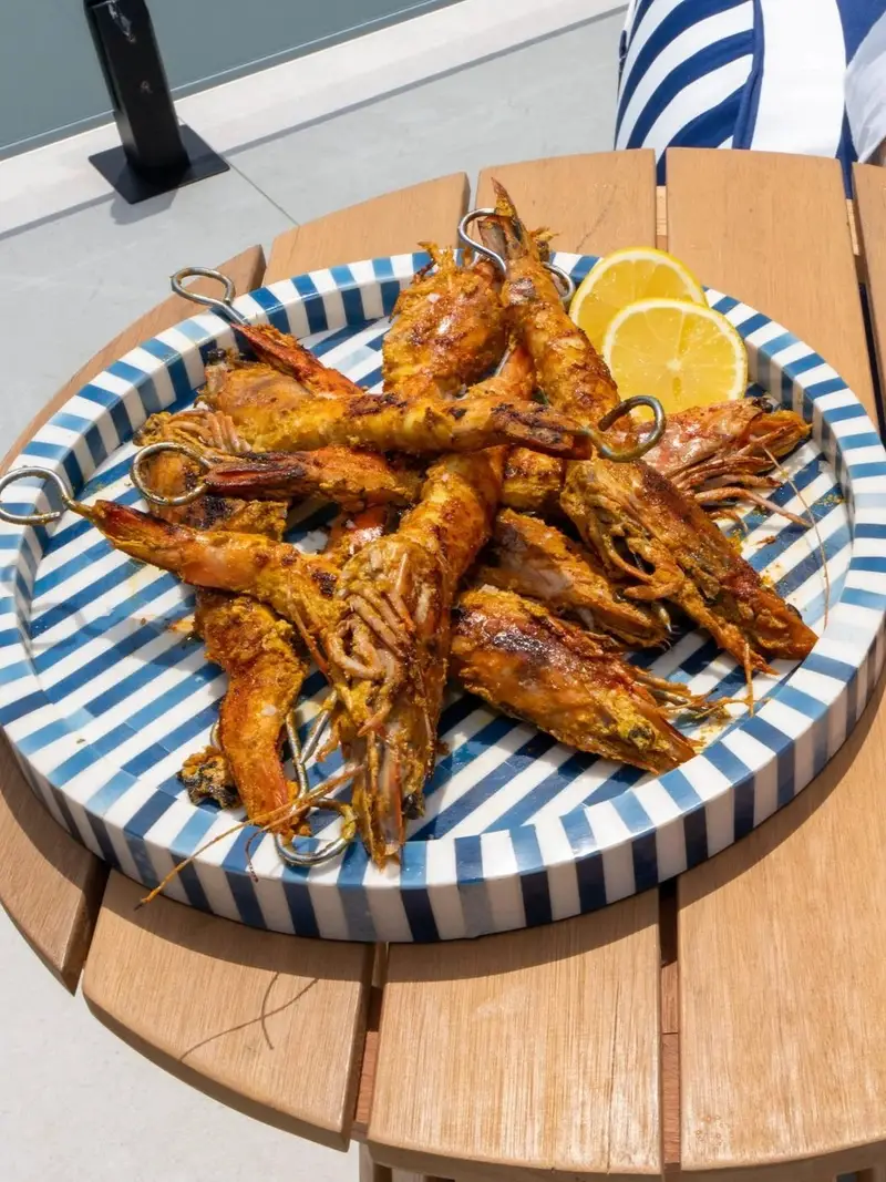 Tandoori Prawns W/ Mango Coconut Salsa, recipe by Hayden Quinn