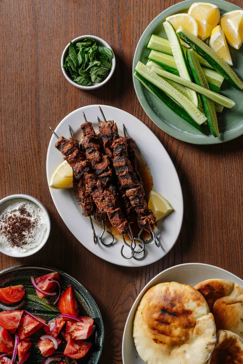 Spiced Rump Steak Skewers, recipe by Hayden Quinn
