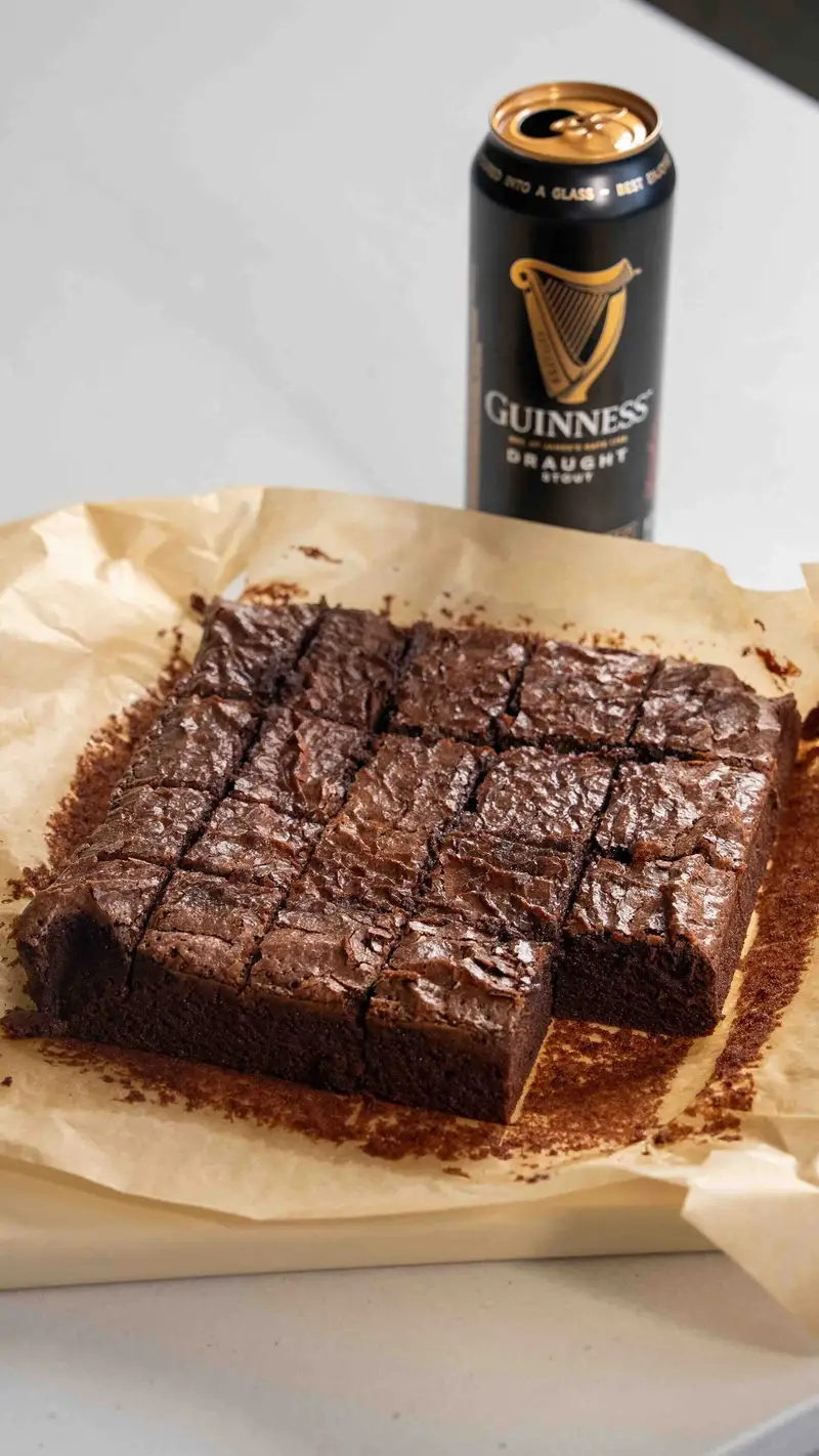Guinness Brownies, recipe by Hayden Quinn