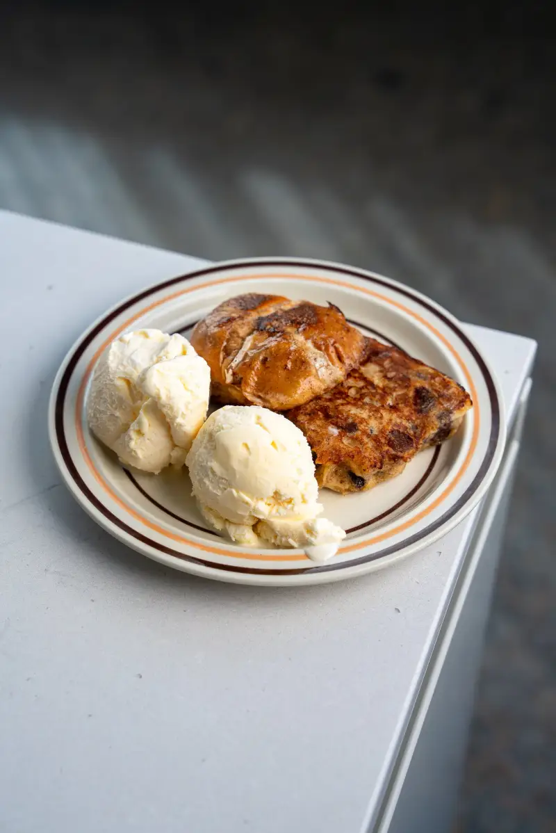 Hot Cross Bun French Toast, recipe by Hayden Quinn