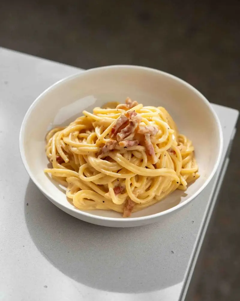 Classic Carbonara, recipe by Hayden Quinn