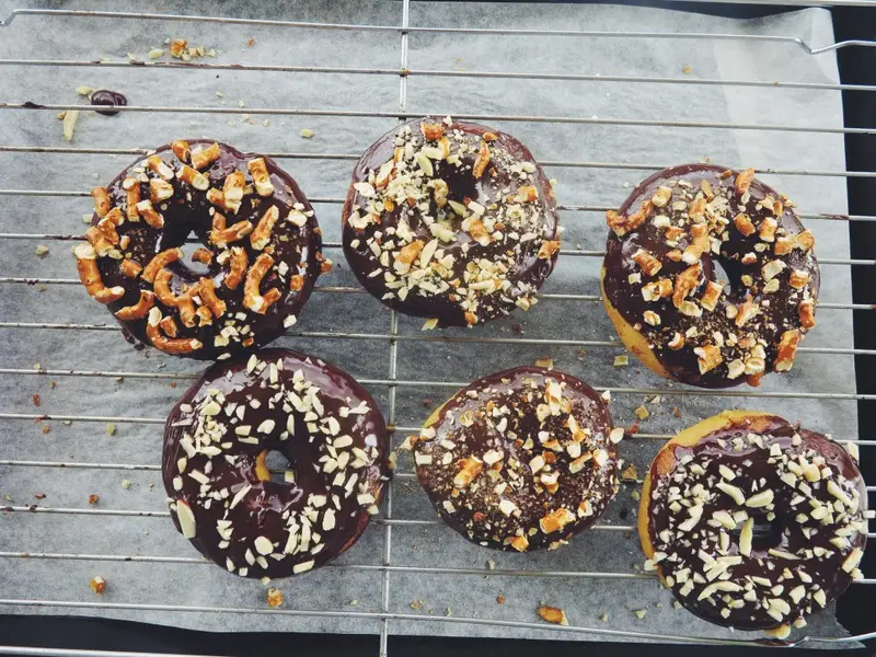 Peanut Butter Glazed Donuts, recipe by Hayden Quinn