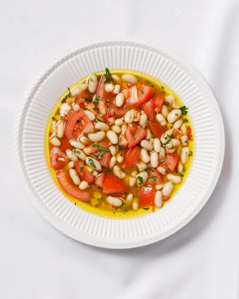 Tomato & Bean Salad, recipe by Hayden Quinn