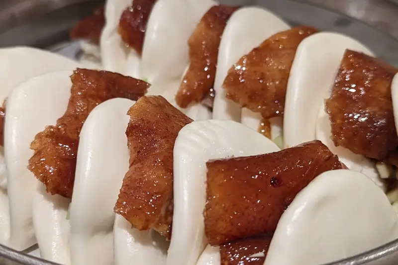 Steamer basket of bao buns